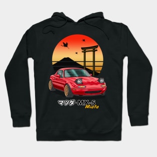 Red MX5 Miata JDM Legend Hoodie